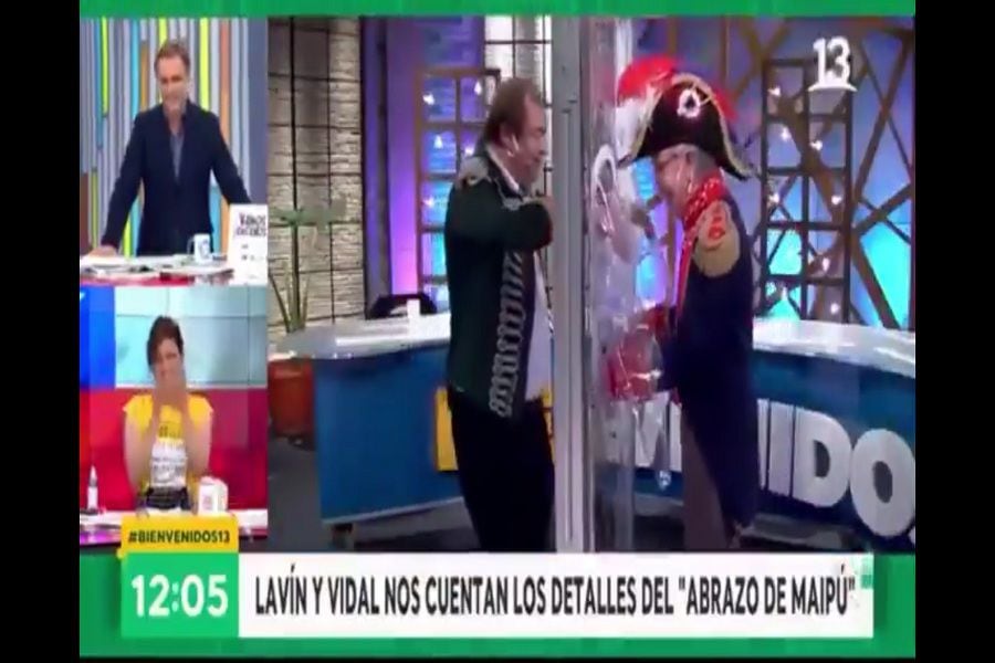 La hilarante recreación de Lavín y Vidal en el Bienvenidos: generó ola de comentarios