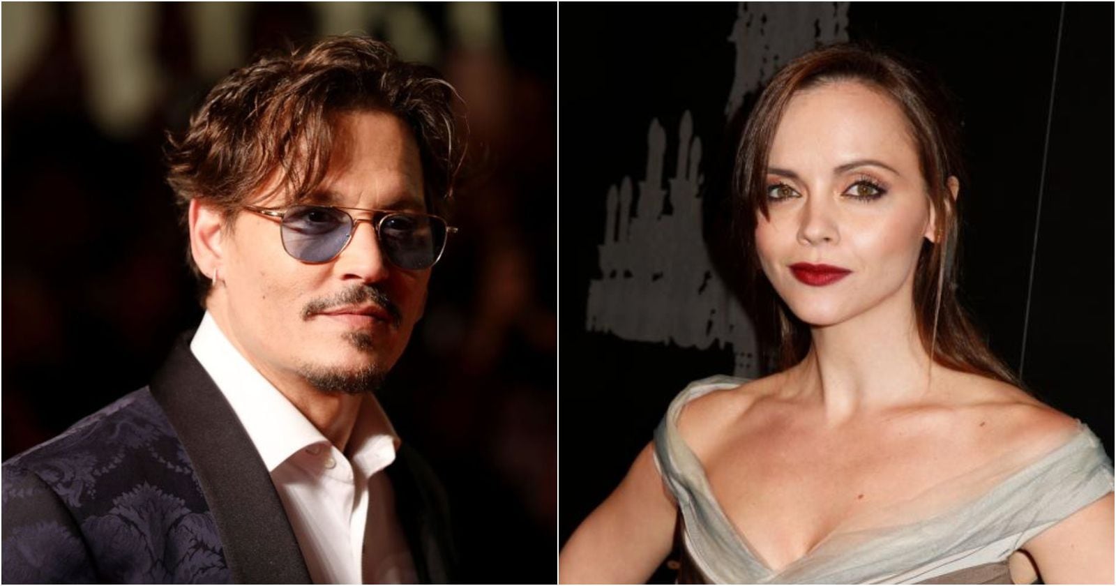 Christina Ricci y Johnny Depp.