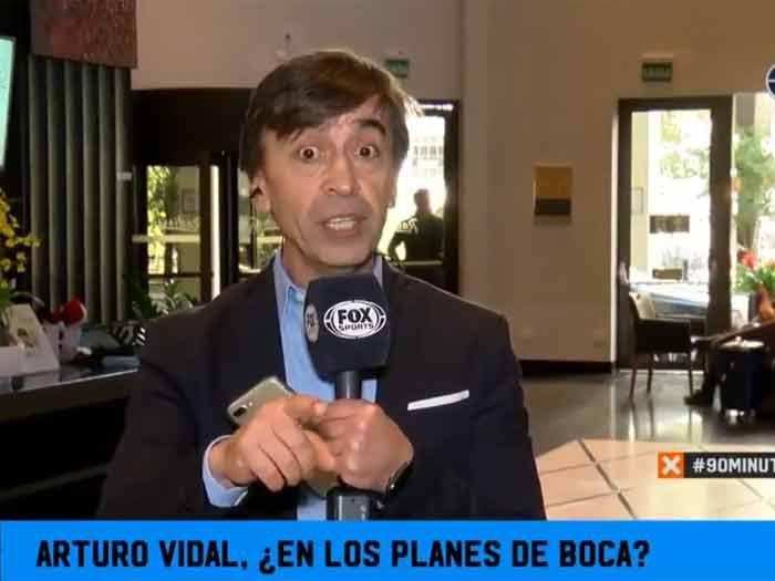 [Video] Troleo en vivo a periodista que anunció a Vidal en Boca Juniors