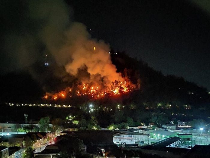 Incendio forestal afecta el cerro San Cristóbal: Realizan evacuación del zoológico