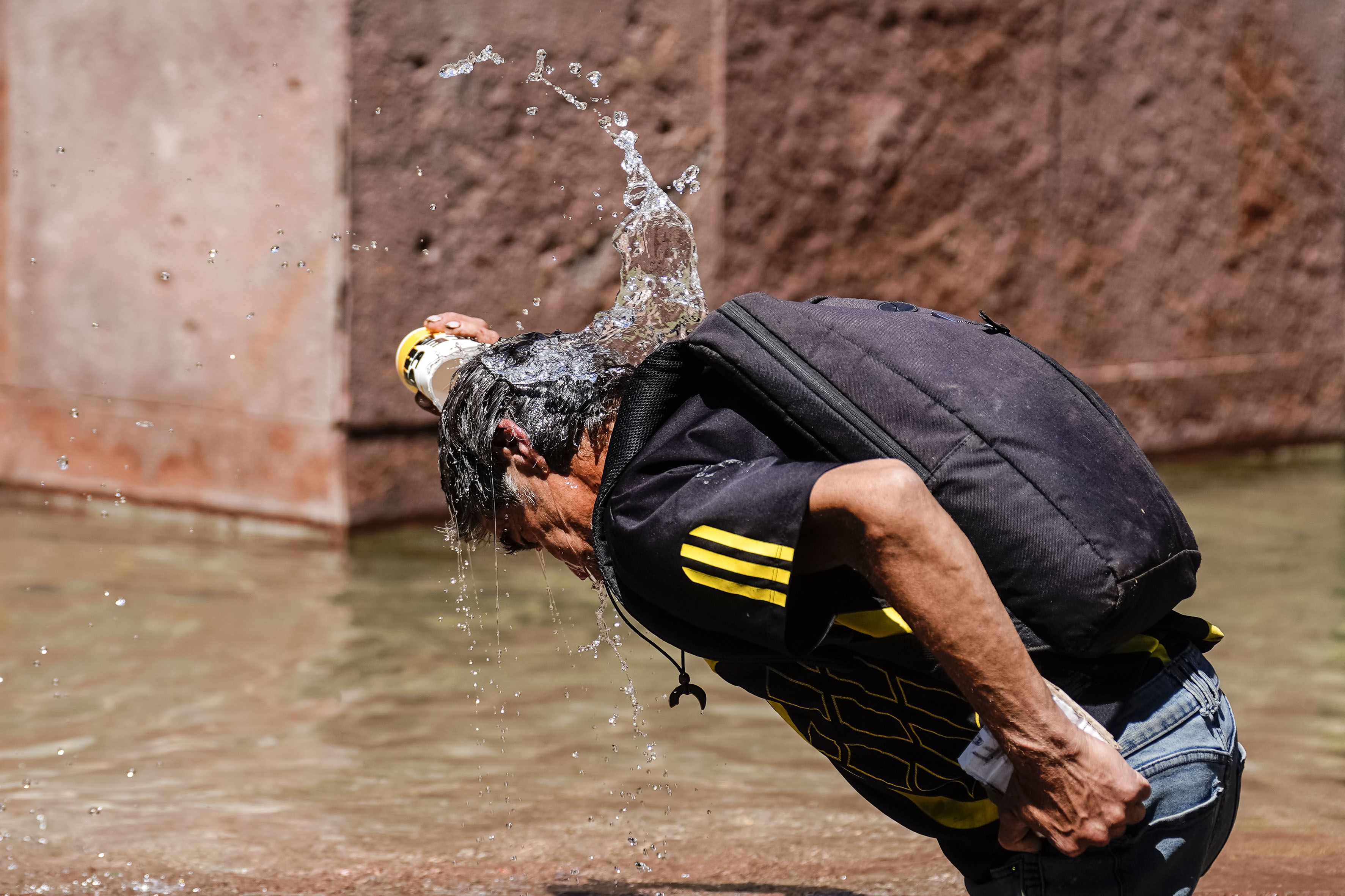 CALOR EN CENTRO DE SANTIAGO