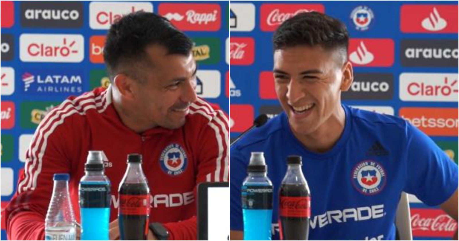 Gary Medel y Marcelino Núñez