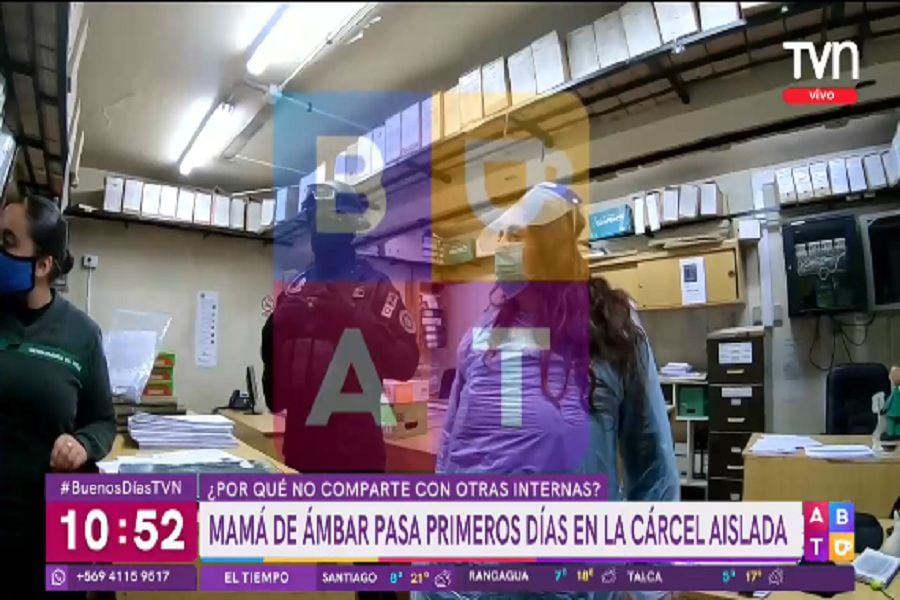 Revelan las primeras imágenes de la madre de Ámbar Cornejo en prisión