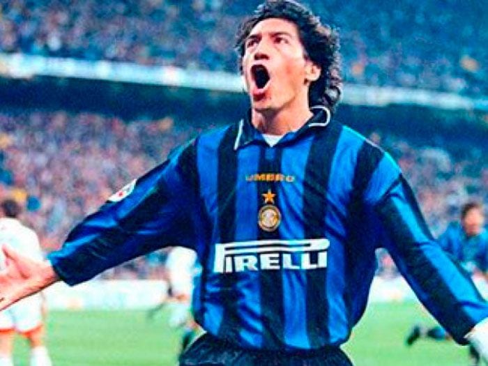 Inter de Milán recordó los 10 goles "inolvidables" de Iván Zamorano en Italia