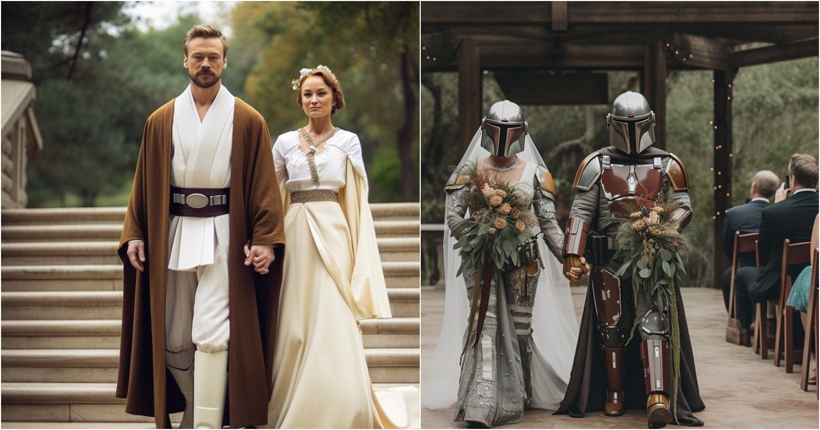 Trajes de novios inspirados en Star Wars por Robot Infatuations