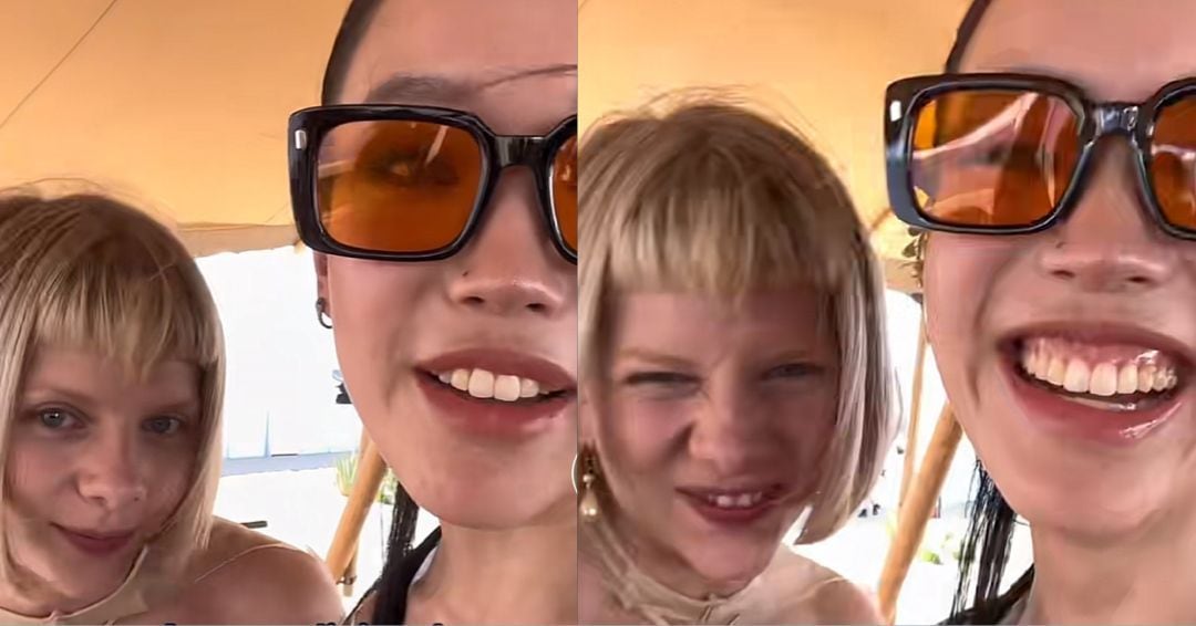 Fran Chekal y Aurora vía TikTok