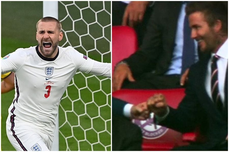 David Beckham y Tom Cruise celebraron ventaja de Inglaterra tras gol contra Italia en la Eurocopa