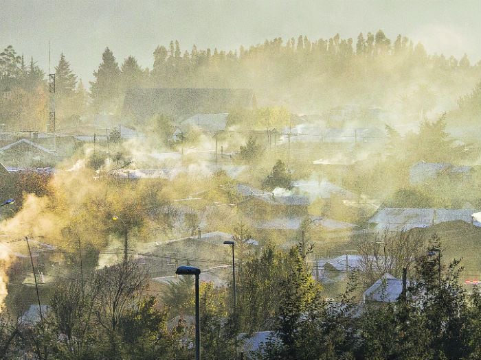 Nueve ciudades chilenas en top 10 de las contaminadas