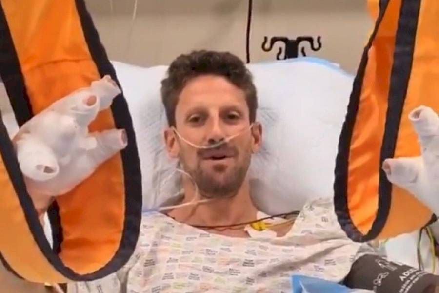 "Casi lloro": Romain Grosjean fue dado de alta tras brutal accidente en la Fórmula 1