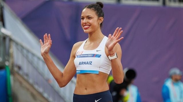 ¡Qué crack!: la atleta María Violeta Arnaiz consiguió récord nacional de los 400 metros vallas (créditos: @fotografiadeportiva).