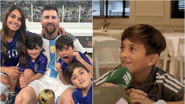 Hijo mayor de Messi dio su primera entrevista como futbolista y contó qué camiseta sueña defender