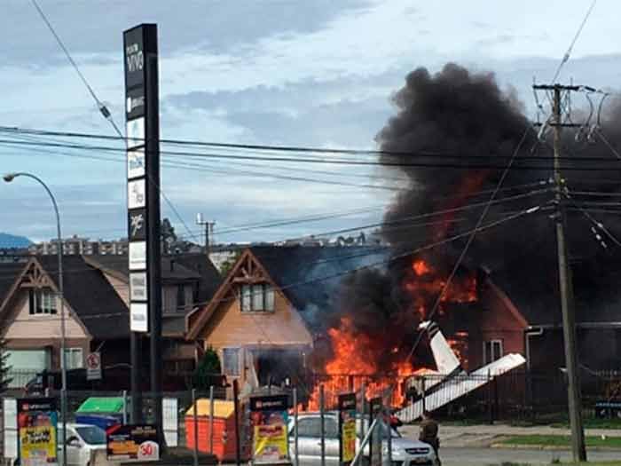 Video capta el instante exacto de la caída de la avioneta en Puerto Montt