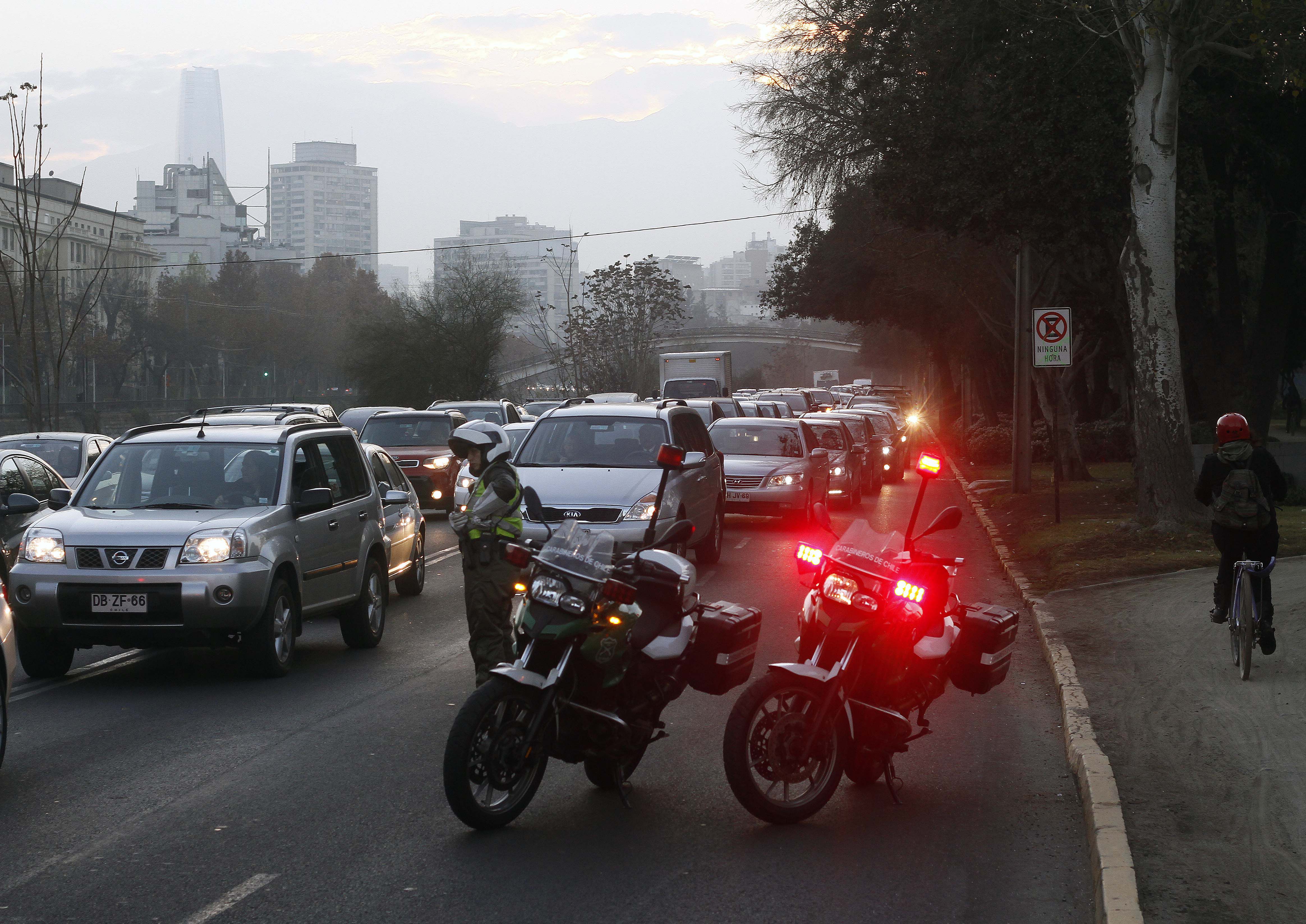 Joven ciclista muere atropellada por una micro en Providencia