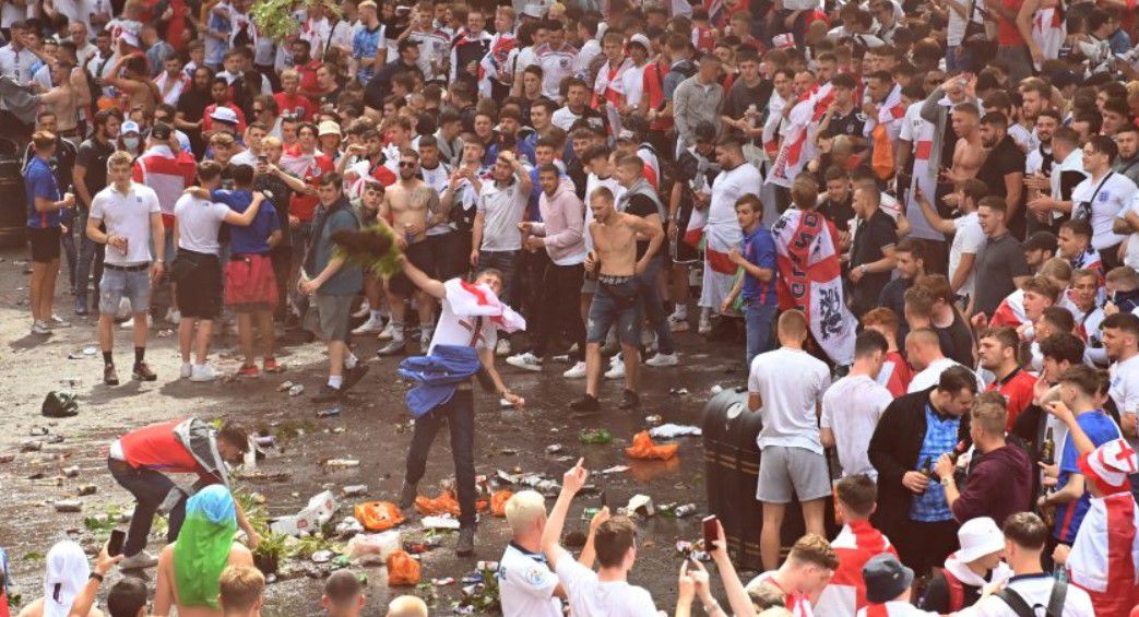 Incidentes en la previa al Italia-Inglaterra: reportan disturbios en las inmediaciones de Wembley