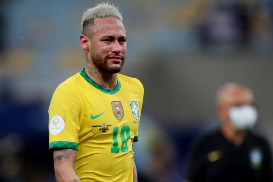 No se aguantó: El desolador llanto de Neymar Jr tras perder la Copa América 2021