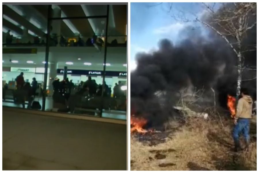 Aeropuerto de La Araucanía suspendió vuelos varias horas tras barricadas en la pista de aterrizaje