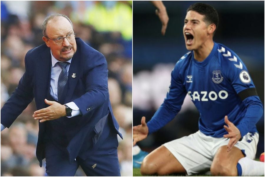 Rafa Benítez cargó contra James tras su salida del Everton