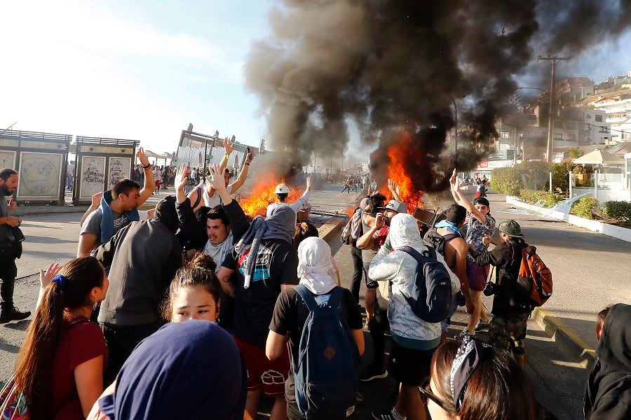 VIÑA DEL MAR: Incidentes en Reñaca. 10/11/2019