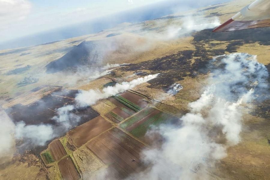 "Son premeditados": Detienen a sospechoso de iniciar incendio en Rapa Nui