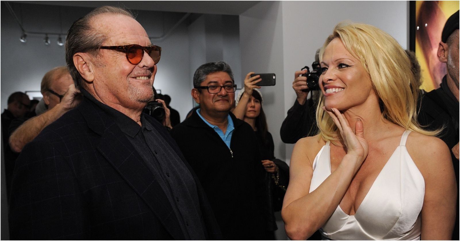 Pamela Anderson y Jack Nicholson