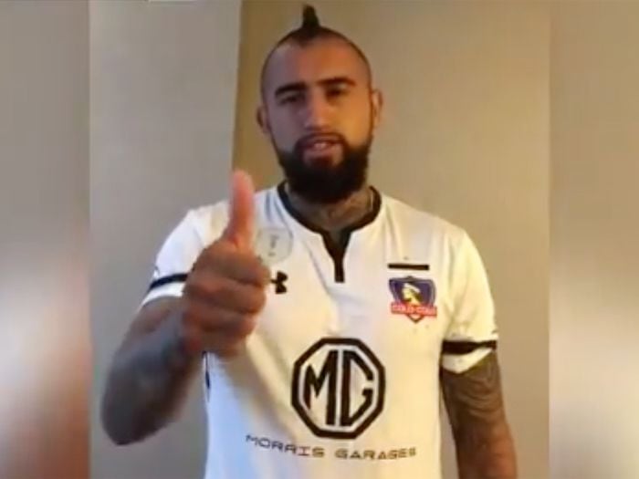 Arturo Vidal le tira buenas vibras a Colo Colo previo al Superclásico