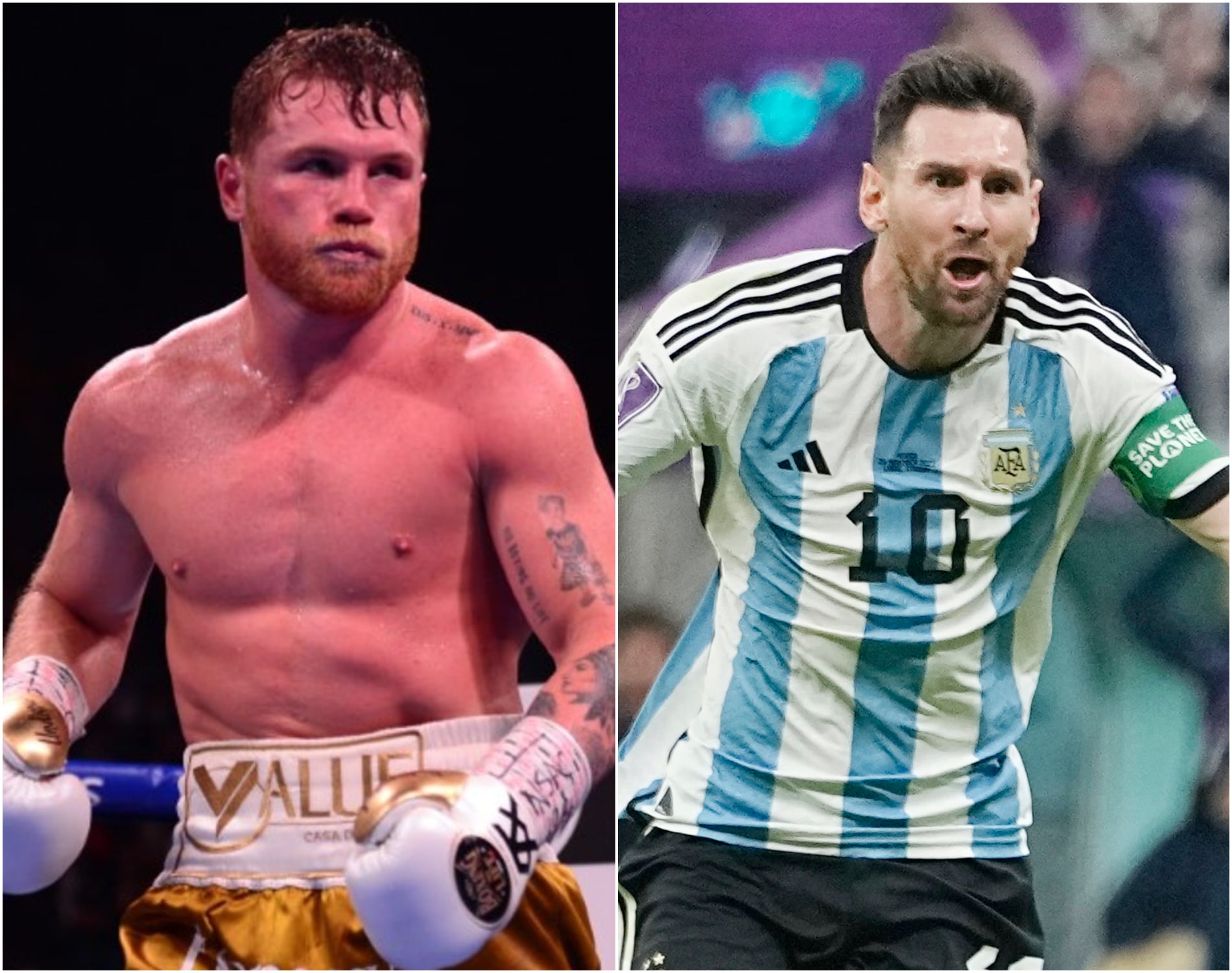 Lionel Messi y Canelo Álvarez