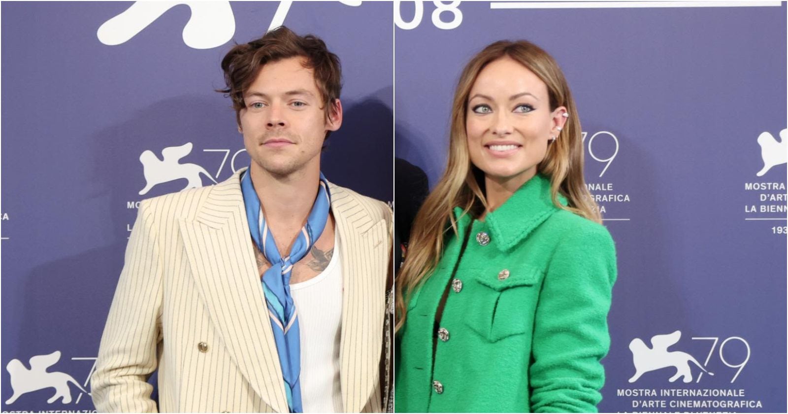 Harry Styles y Olivia Wilde en el estreno de la película No te preocupes cariño