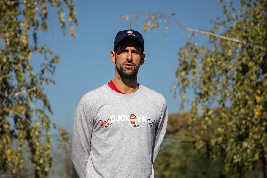 Djokovic news conference in Belgrade