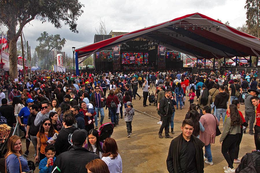 Tercer dia de las Fondas del Parque O’Higgins