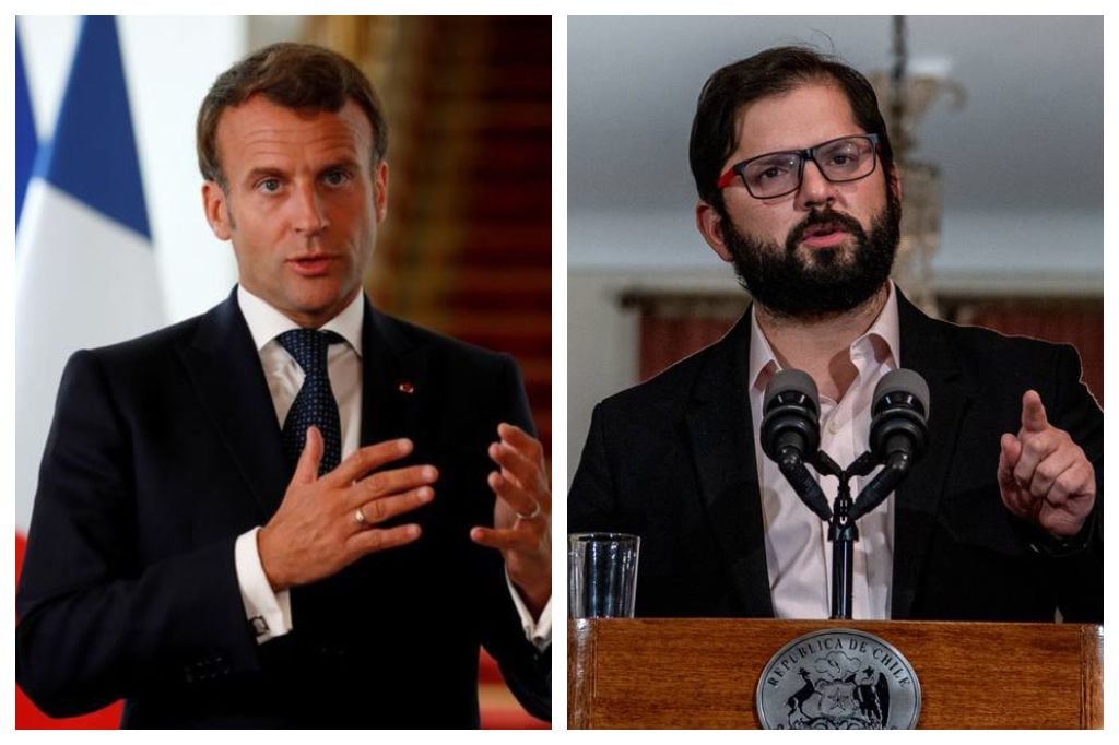 Emmanuel Macron y Gabriel Boric