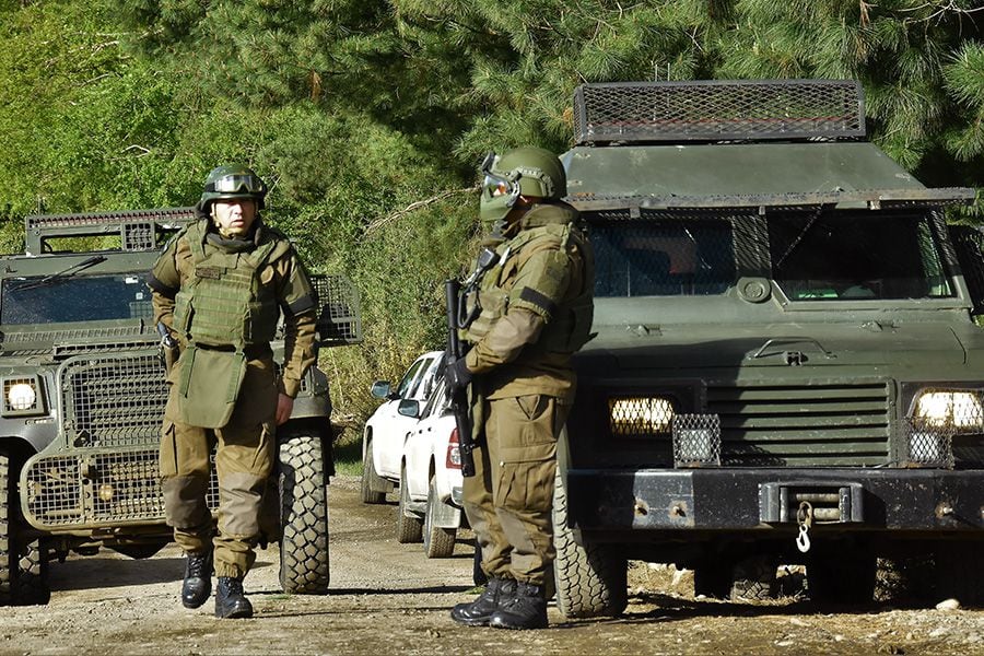 Temáticas de operativos de carabineros en la Araucania