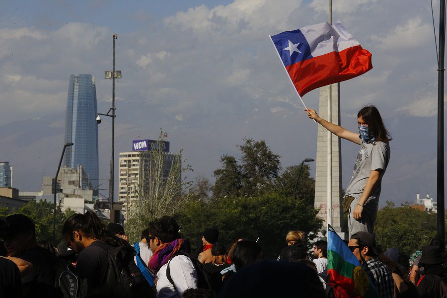 Plaza Italia marcha del Lunes 28 de Octubre