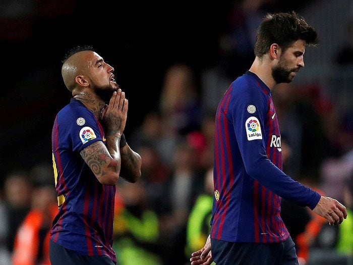 [Video] El polémico cruce de Gerard Piqué con Arturo Vidal