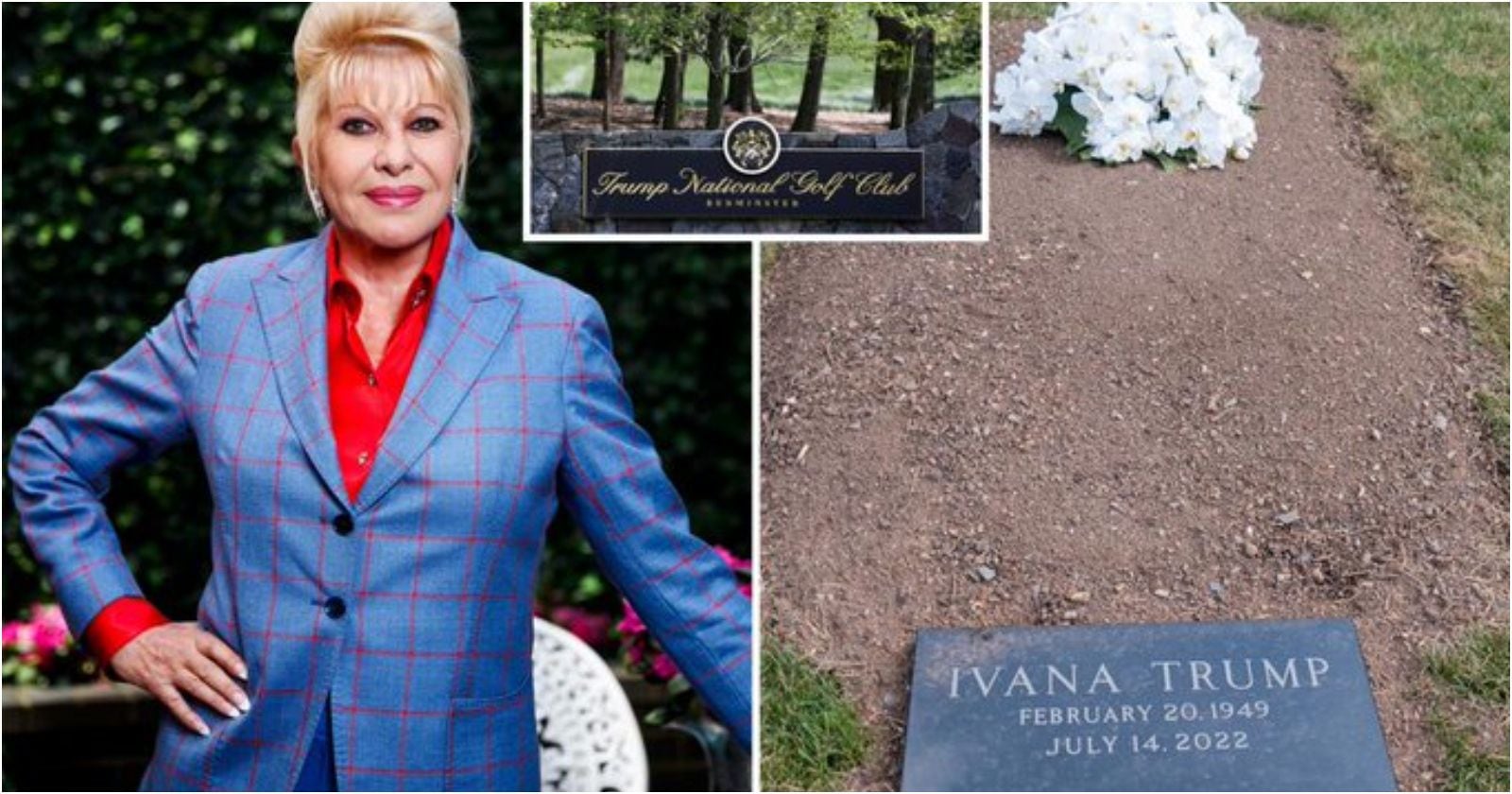 Tumba de Ivana Trump vía New York Post