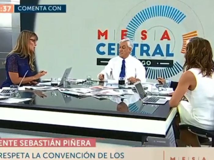 El duro cruce de Sebastián Piñera con panelista de "Mesa Central"