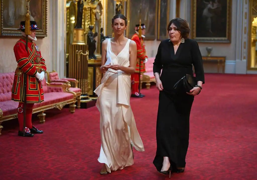 Rose Hanbury (izquierda), durante un acto oficial de la realeza británica. Foto: REUTERS.