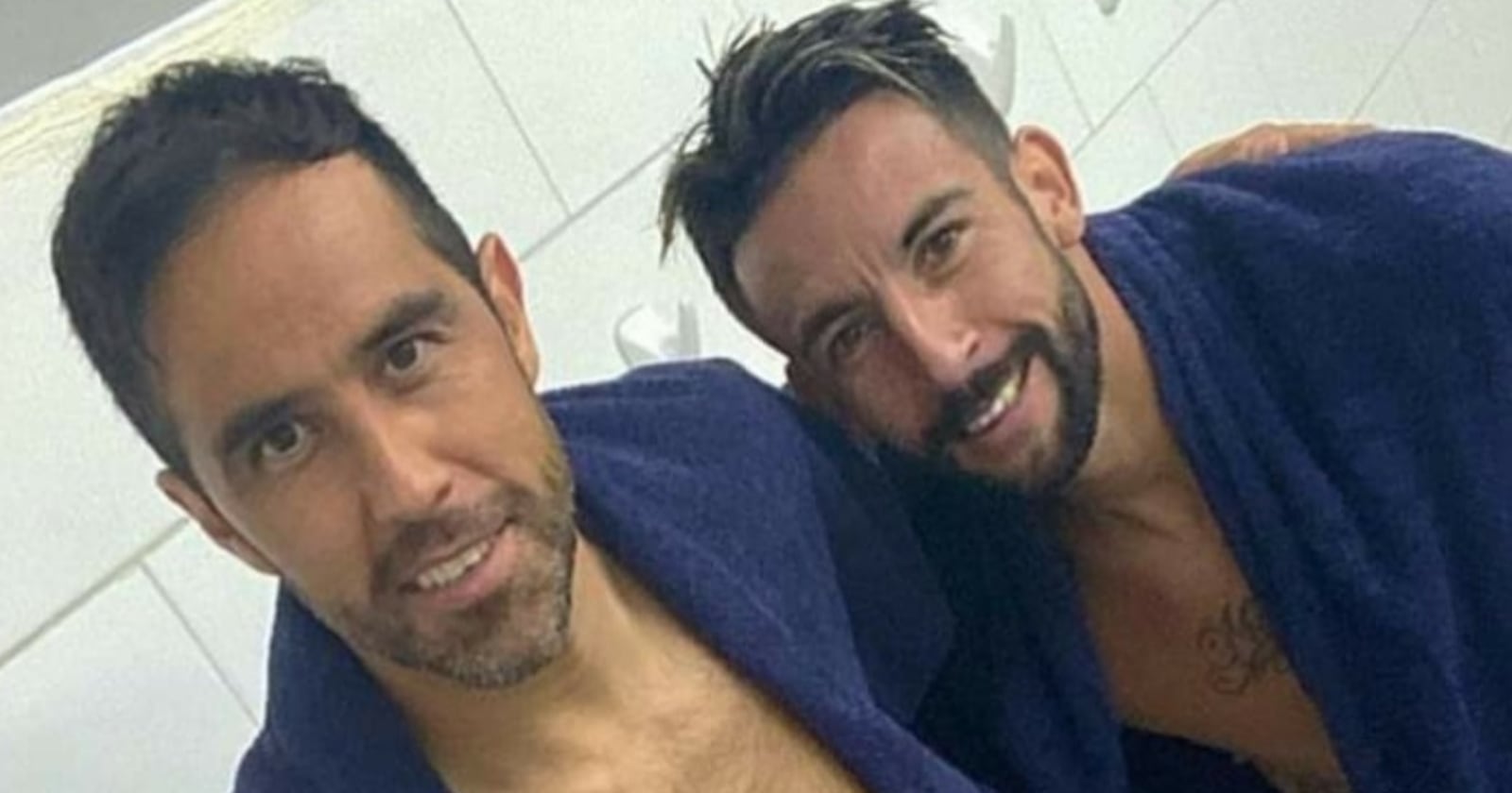 Mauricio Isla y Claudio Bravo