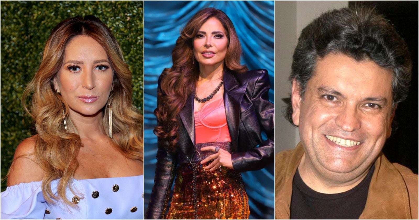 Geraldine Bazán, Gloria Trevi y Sergio Andrade