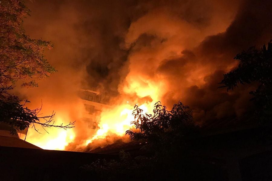 Incendio afectó a hogar de ancianos: ocho adultos mayores fueron rescatados