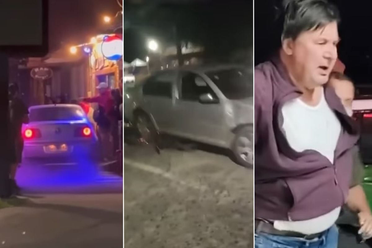 Conductor ebrio sube auto a la vereda en Pucón