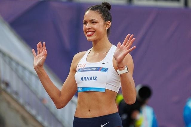 ¡Qué crack!: la atleta María Violeta Arnaiz consiguió récord nacional de los 400 metros vallas (créditos: @fotografiadeportiva).