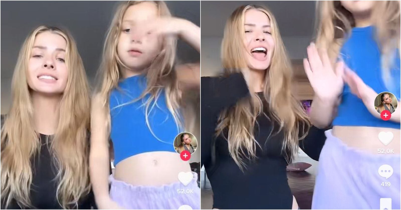 China Suárez y Magnolia vía TikTok