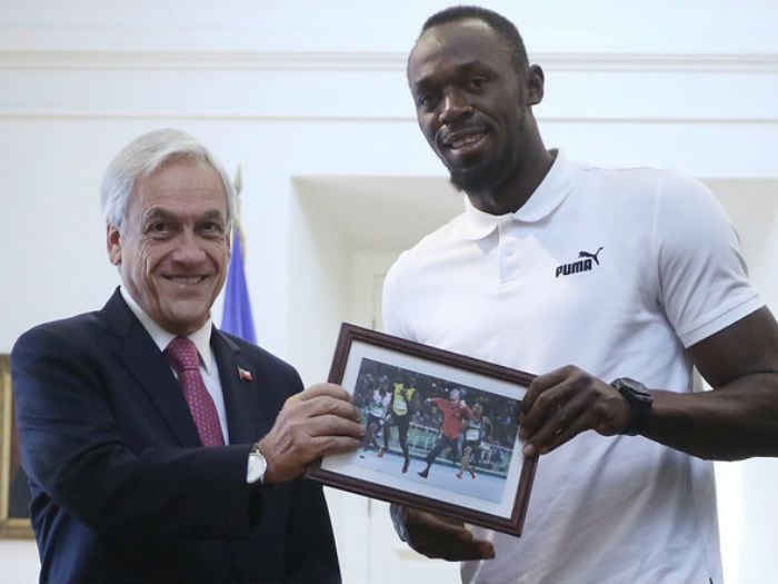 Lo hizo otra vez: Presidente Piñera le regaló un meme a Usain Bolt