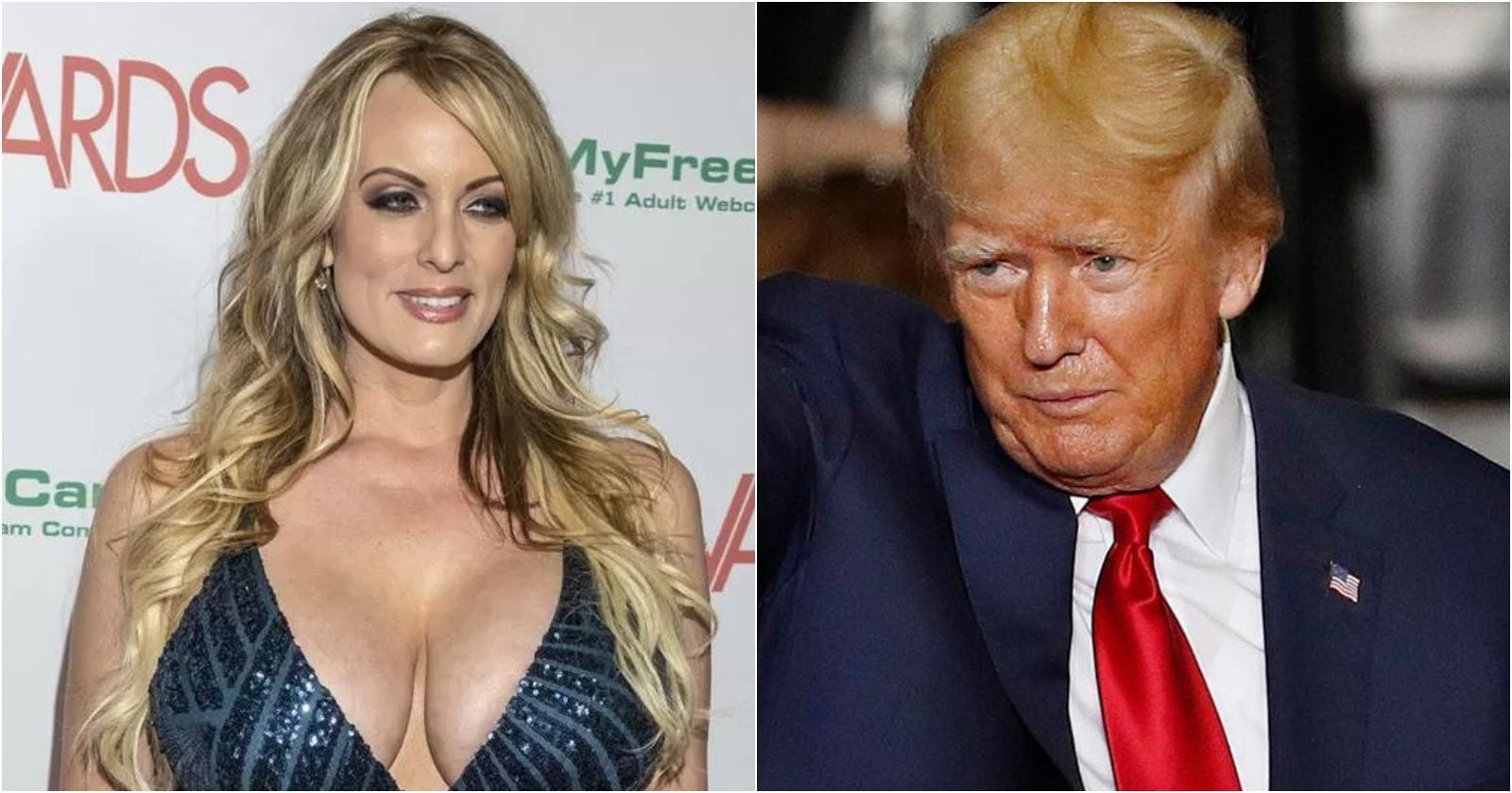 Stormy Daniels y Donald Trump