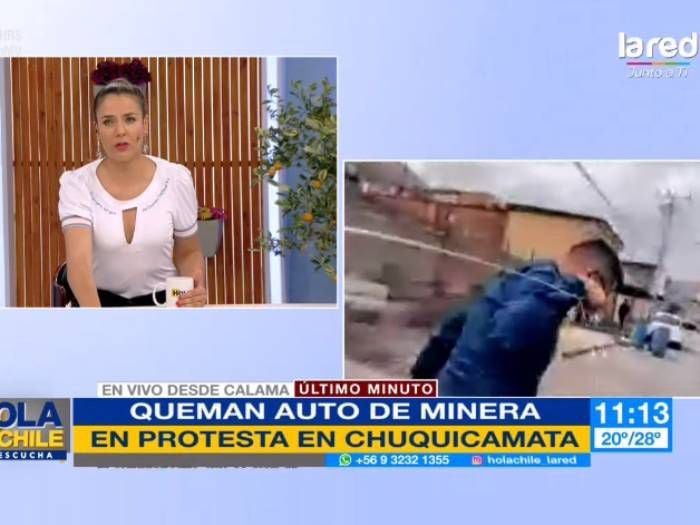 Periodista de Hola Chile sufre brutal ataque en vivo: arrancó de piedrazos