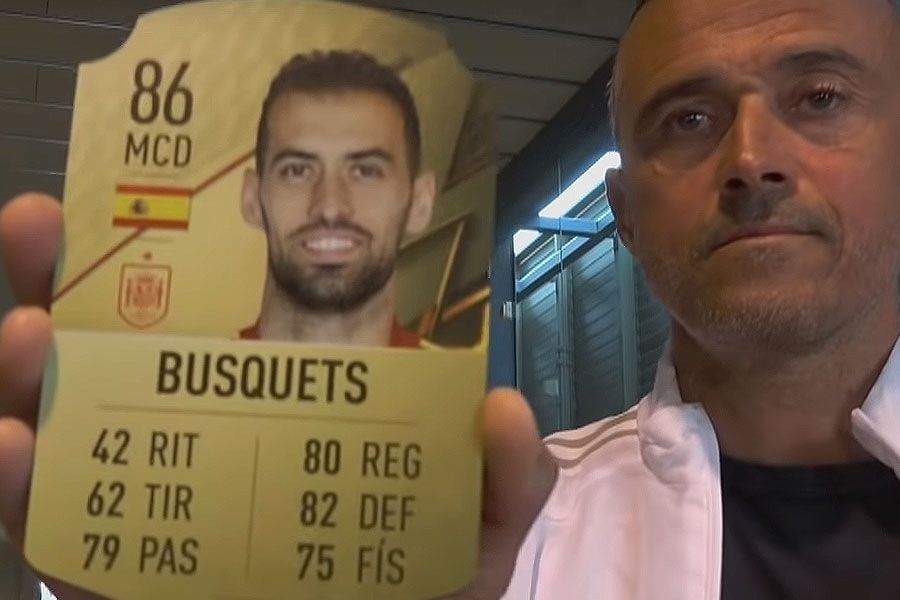 España presentó su convocatoria usando cartas de FIFA 22