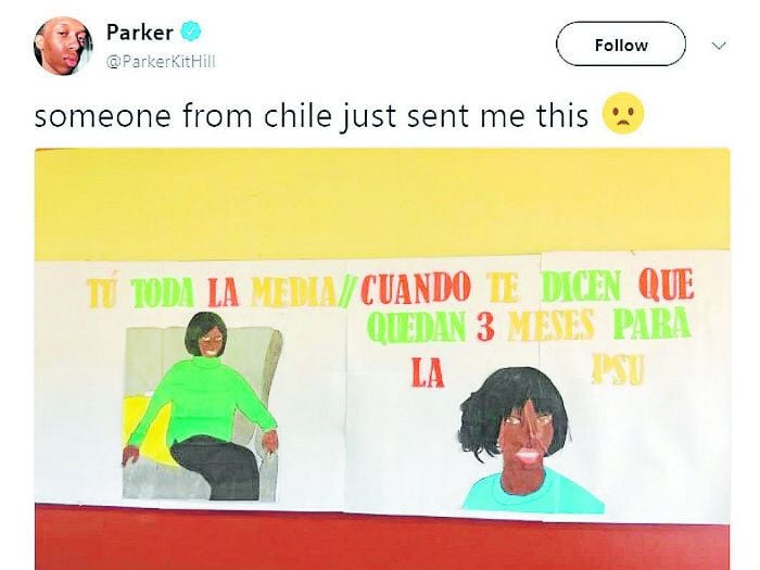 Estrella viral comparte meme suyo realizado por escolares chilenos