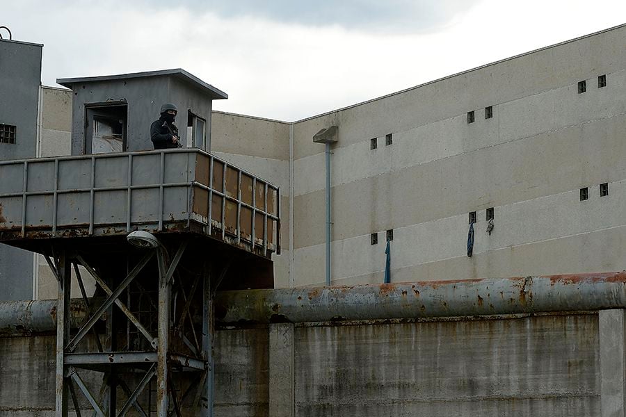 Paro de Gendarmes en el Complejo Penitenciario Valparaiso 24 Mayo 2016