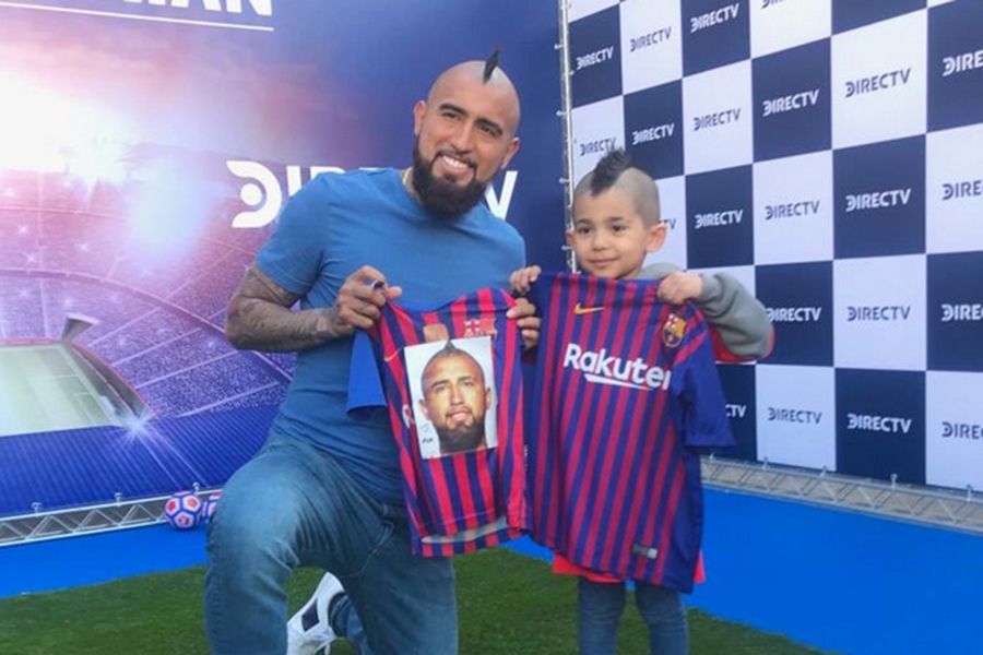 Arturo Vidal vivió puras alegrías antes de viajar