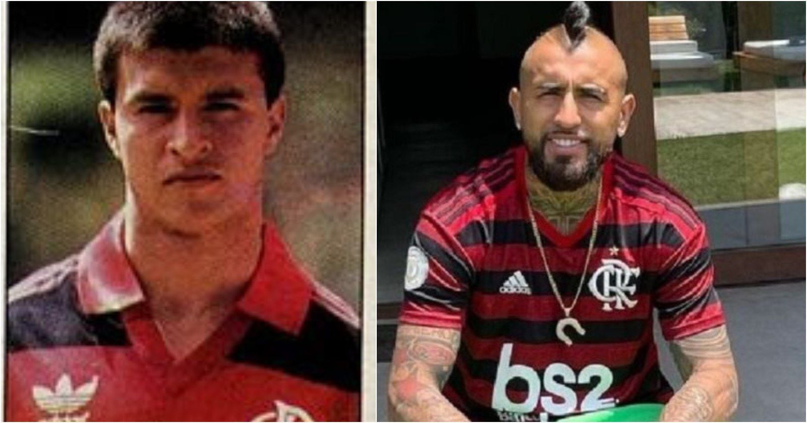 Claudio Borghi y Arturo Vidal